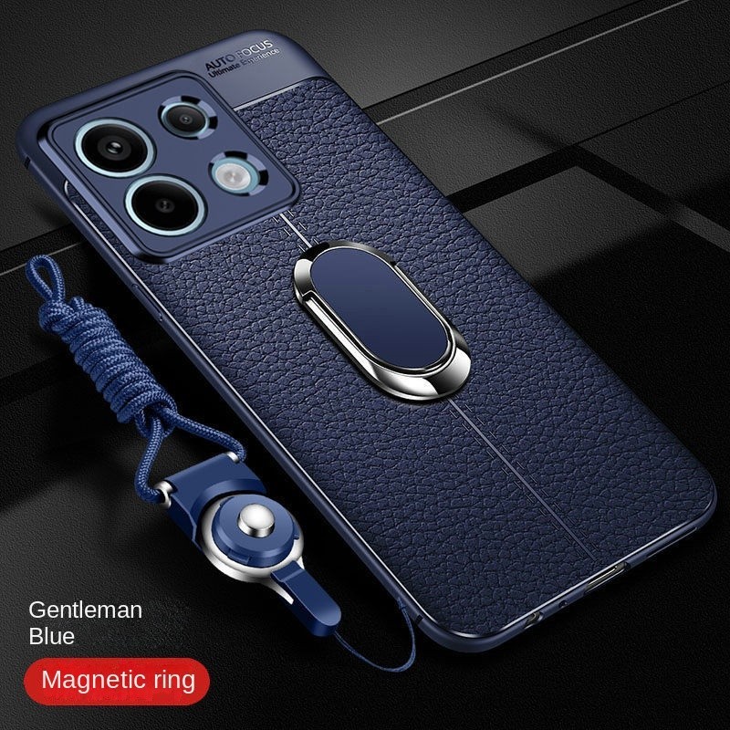 สําหรับ Xiaomi 14T Pro กรณีหนังหรูหราขาตั้งแหวนแม่เหล็กซิลิโคนสําหรับ Xiaomi 14 Ultra 13T Pro ซิลิโคนนุ่มกันกระแทกกันชน
