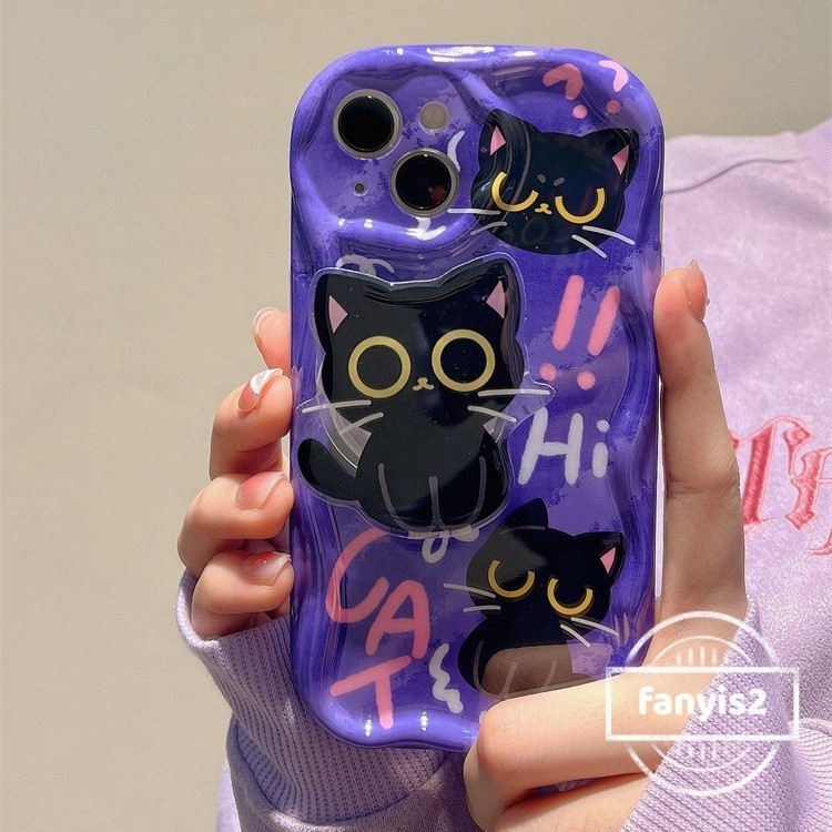 Samsung A06 A35 A55 A15 A05 A05s A14 A13 A12 A53 A52 A51 A04 A03S A22 A23 A24 A32 A33 A34 A50 A30 A50S A50 S50S A54 S24 เคสโทรศัพท์สีดําน่ารักS A22 เคสโทรศัพท์สีดํา