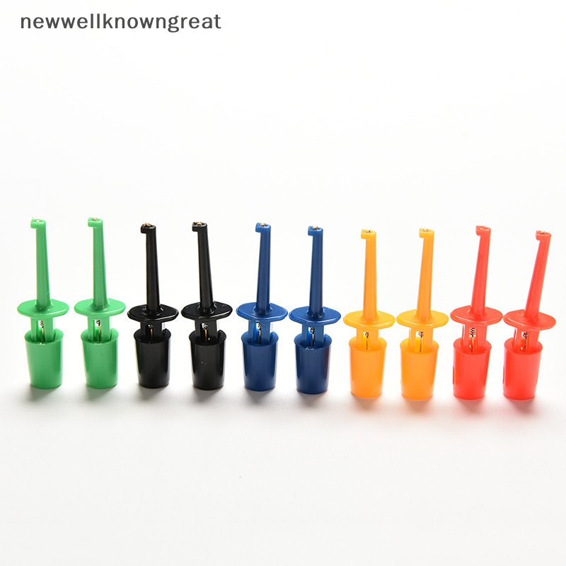 Newwellknowngreat ใหม ่ หลายสี 10 ชิ ้ น Mini Test Hook คลิปทดสอบ Probe Tesg SMD Grabber CAD