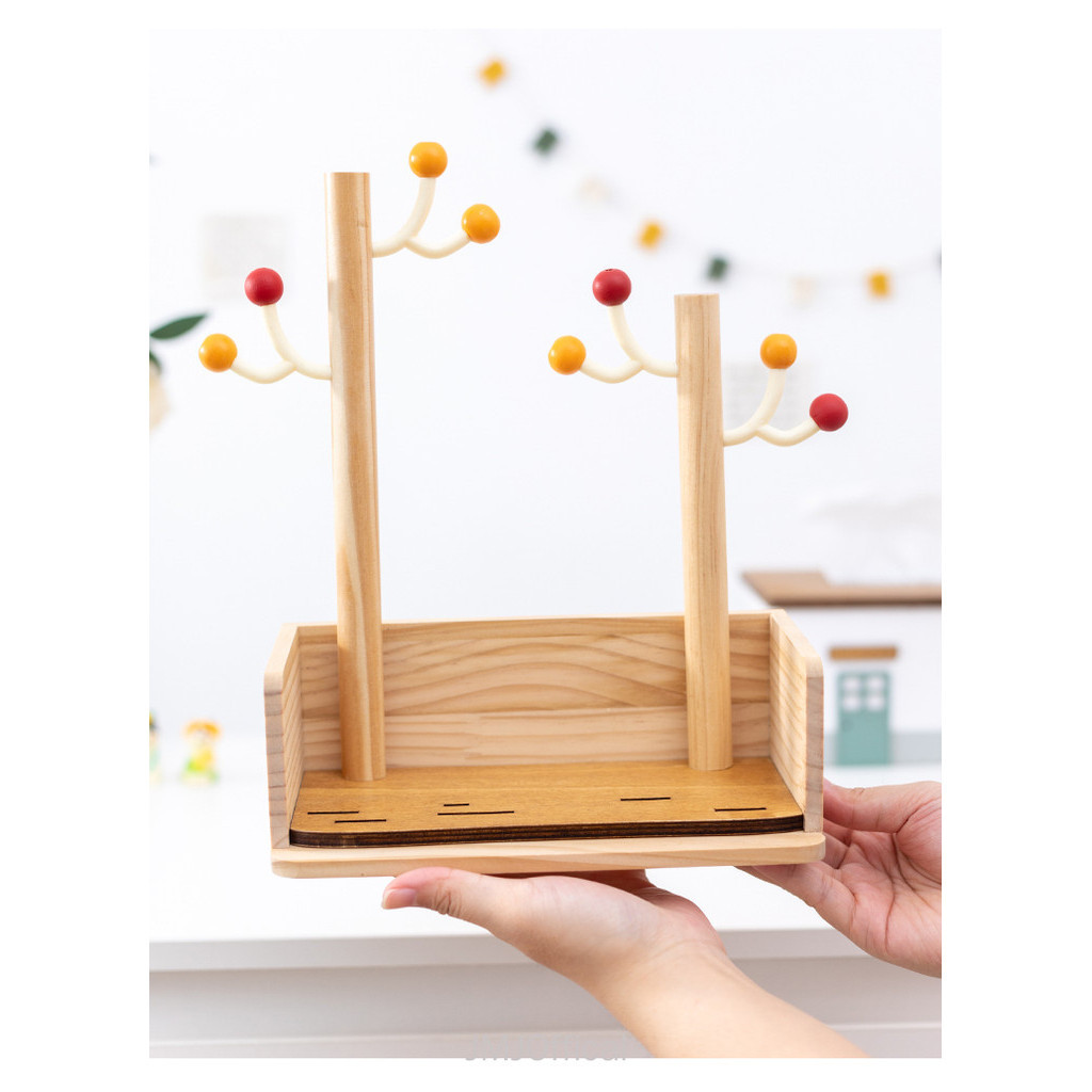 ตะขอกุญแจโต๊ะข้างเตียงชั้นเก็บเครื่องสําอางการควบคุมระยะไกลขนาดเล็กหน้ากากการจัดเก็บขนมขบเคี้ยวชั้นวางเครื่องประดับ - รูปที่ 4