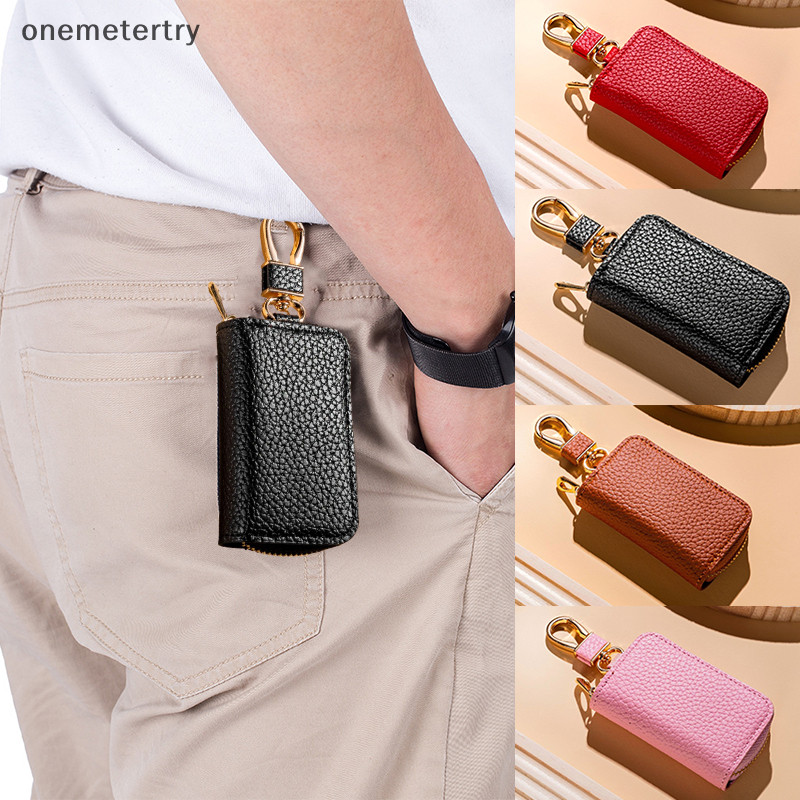 Onem PU Key Pouch Zipper Key Holder Organizer กระเป๋ากุญแจรถพวงกุญแจกระเป๋าสตางค์แฟชั่น Simple Key Case กระเป๋าผู้ชายผู้หญิงรถ Key ป้องกัน n