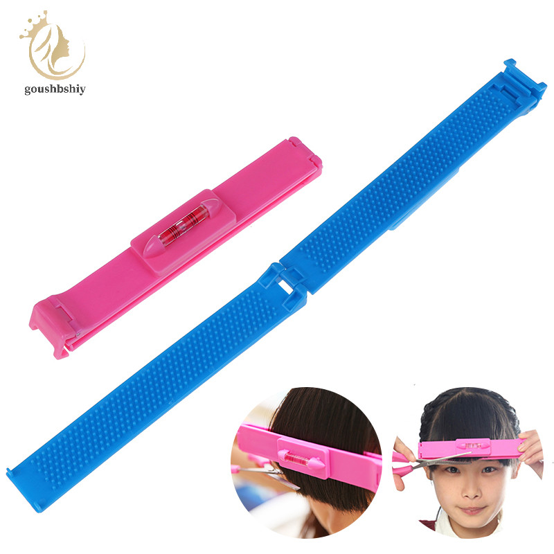[goushbshiy] Diy Hair Trimmer Fringe Tool Clipper Comb Guide สําหรับผมน่ารัก Bang Level Ruler TH