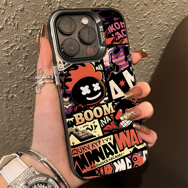 ปลอกสําหรับ Infinix Hot 40 Pro 40i 30i 30 Play NFC สมาร์ท 8 7 5 6 หมายเหตุ 40 30 5G Spark GO 2024 Tecno Spark 10C 10 น่ารักการ์ตูนสีเหลือง Monster รูปแบบ IMD Luxury Matte Hard Cover