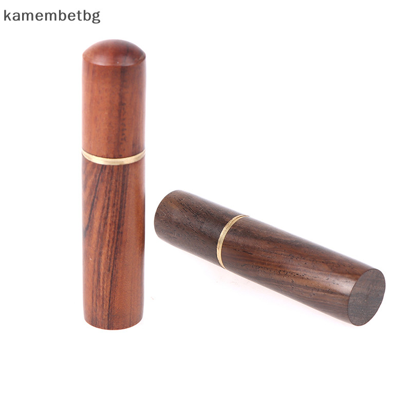 Kamembetbg 1PC ถังไม้จิ้มฟันไม้มะเกลือไม้ผู้ถือไม้จิ้มฟันกล่อง Handmade ของขวัญ TH