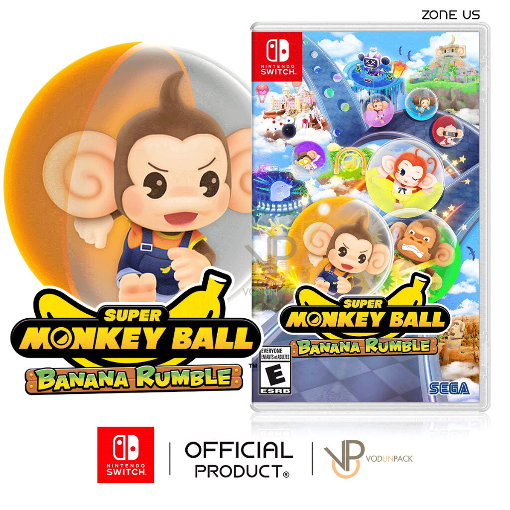 NSW : Super Monkey Ball Banana Rumble Zone US Standart Edition ตลับเกม แผ่นเกม Nintendo Switch