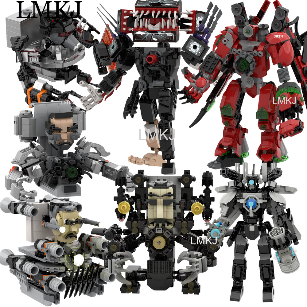 Lego Zombie Skibidi Toilet Titan Building Blocks Mutant Zombie Titan TV Man ของเล่นเด็ก
