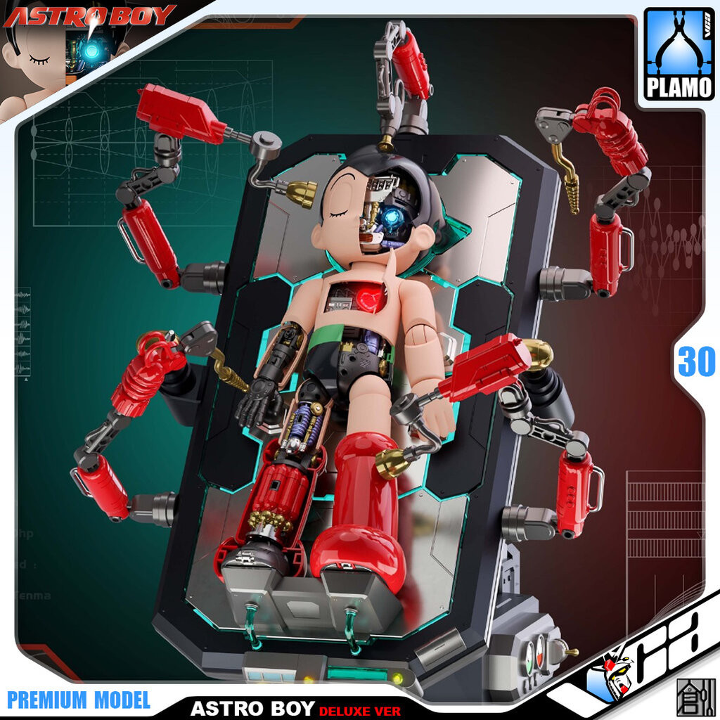 VCA TRON MODEL ASTRO BOY DELUXE VERSION PLASTIC MODEL ACTION FIGURE TOY KIT ประกอบ โมเดล แอสโทร บอย ของเล่น