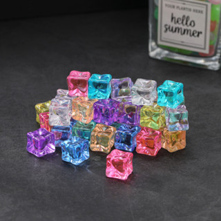 10ชิ้นจําลองก้อนน้ําแข็งขนาดเล็กเรซิ่นของเล่นอาหาร ผู้มีอิทธ…