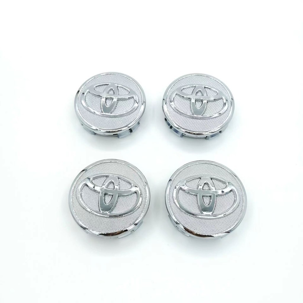 4pcs 57mm รถศูนย์ล้อ Hub Caps ฝาครอบ Auto Emblem Badge ล้อขอบหมวก Trim รถอุปกรณ์เสริมสําหรับ Toyota Corollaex/Yaris/YARL/Vios (Befor 2017) - รูปที่ 4