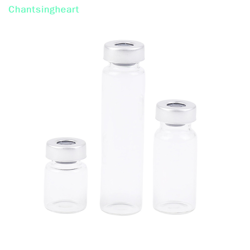 <Chantsingheart> 10แพ็ค5/10/20มิลลิลิตรปิดผนึกตัวอย่างvialsแก้วใสvialsกับself Healingฉีดพอร์ตลดราคา