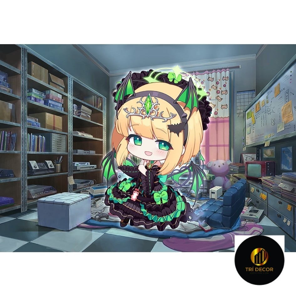 6 ซม. Vampire Queen Midori Chibi พวงกุญแจ Blue Archive (Blue Archive) ธีมฮาโลวีน