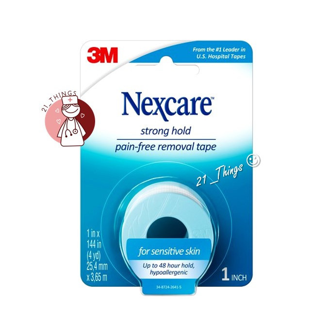 เทปผิวแพ้ง่าย ลอกไม่เจ็บ 3M Nexcare Strong Hold Pain-Free Removal Bandages หน้ากว้าง 1 นิ้ว ยาว 3.65 เมตร ราคา ถูกที่สุด ดีลบีเคเค แกลเลอรีภาพที่ 4