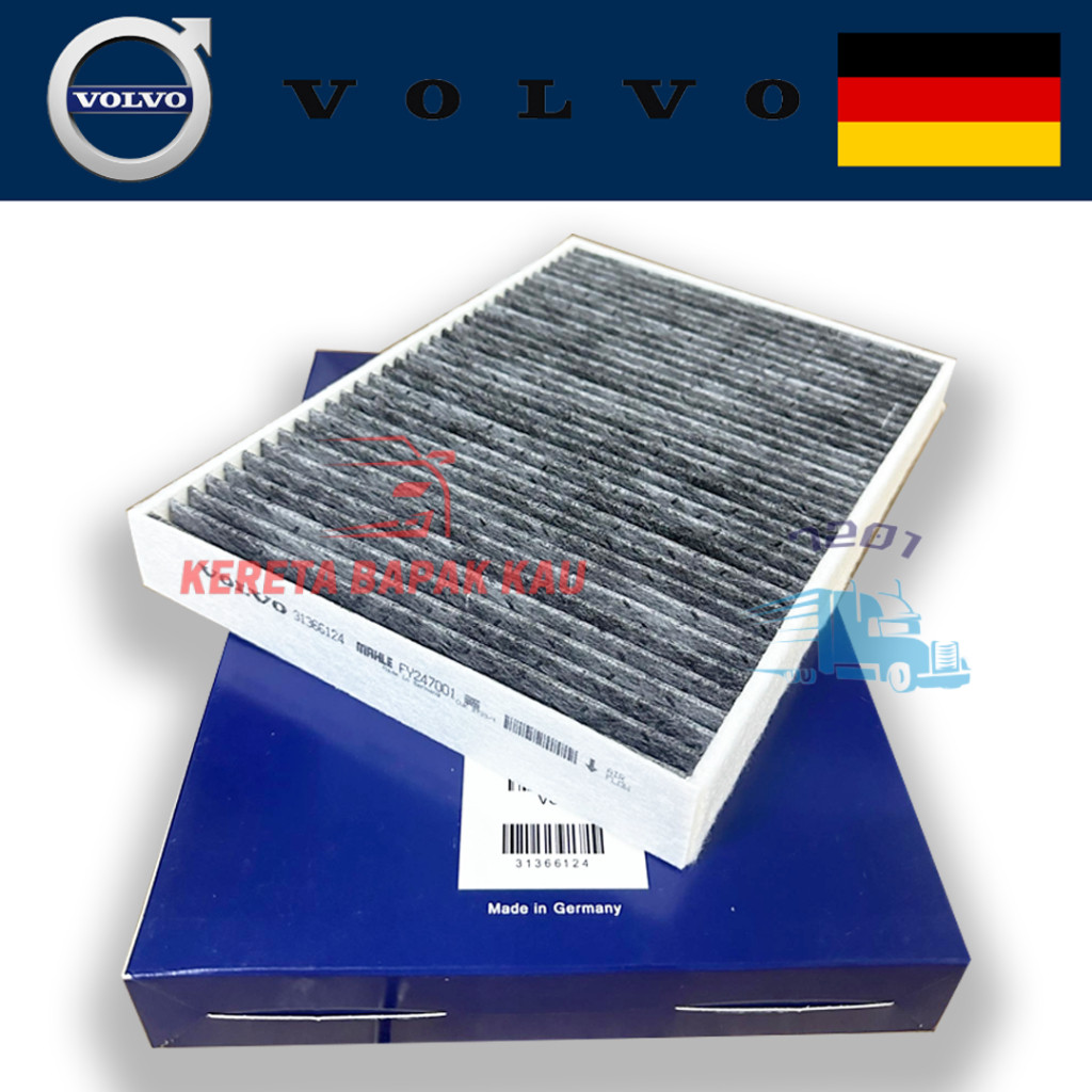 Volvo S60 2010-2018 1.5L 1.6L T3 T4 2.0L T4 T5 T6 2.4L T5 2.5L T5 3.0L T6 CABIN AIR Filter (CARBON) 