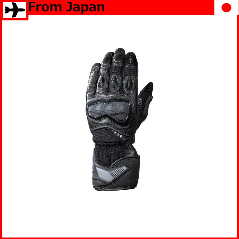 Yellow Corn Protect Mesh Racing Gloves YG-336-BK/GM-L