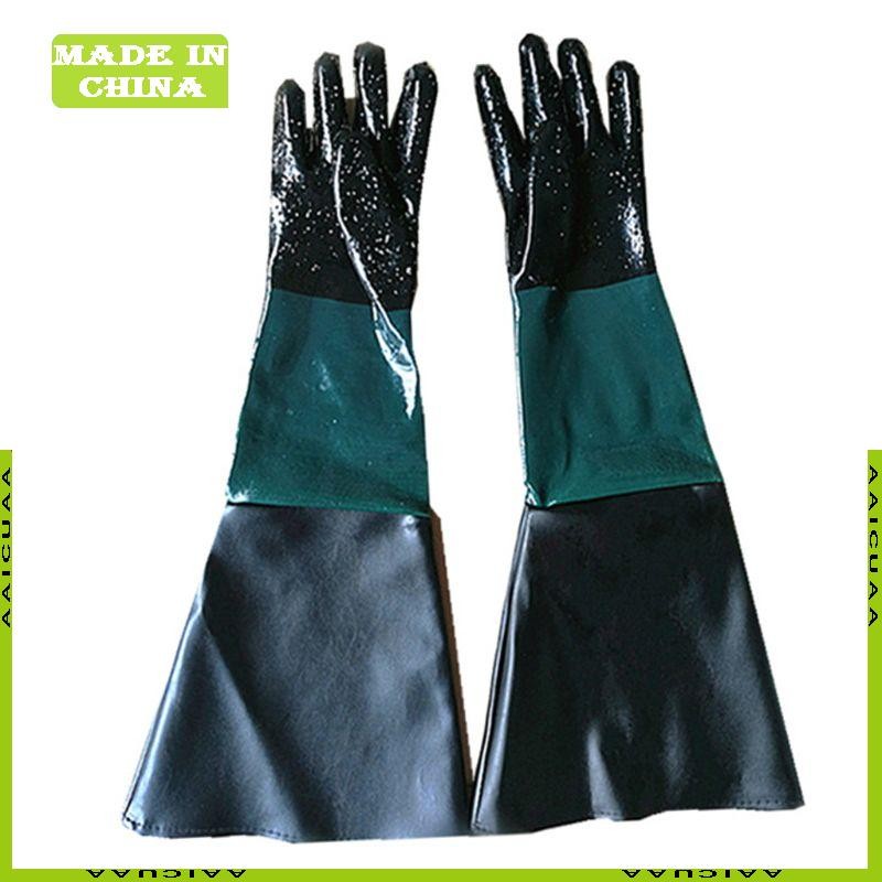 Aa Rubber Sandblaster ถุงมือพ่นทรายพ่นทรายสําหรับตู้พ่นทราย ถุงมือนิรภัย
