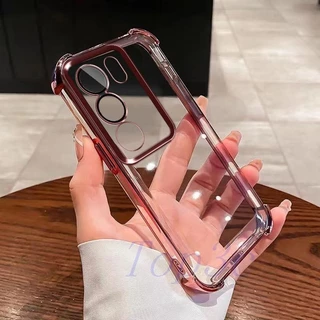 เคส Vivo V29 5G เคสโทรศัพท์โปร่งใสป้องกันการตกสี่มุม SJDK