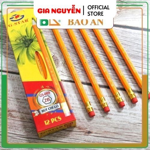 CONBO 3 Pencils 2B G-Star GS-009 พร้อมยางลบ