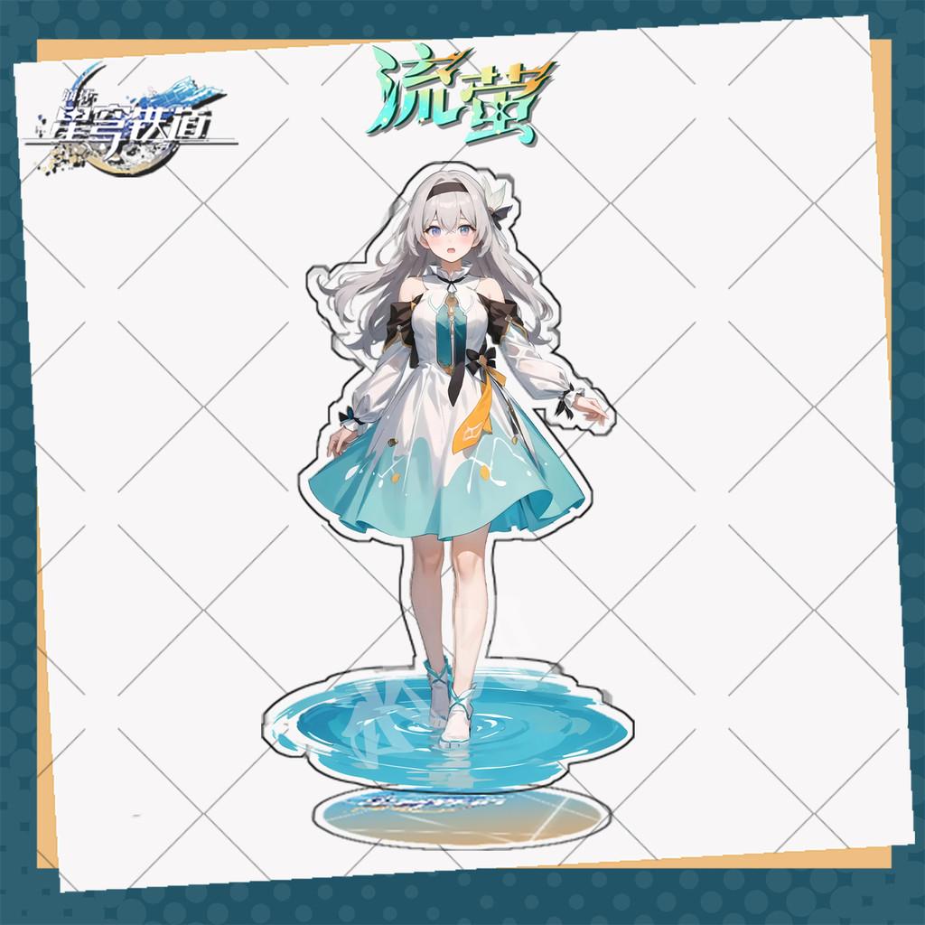 Honkai: Star Rail Firefly Game Merch อะคริลิคป้ายพวงกุญแจ รูปที่ 4
