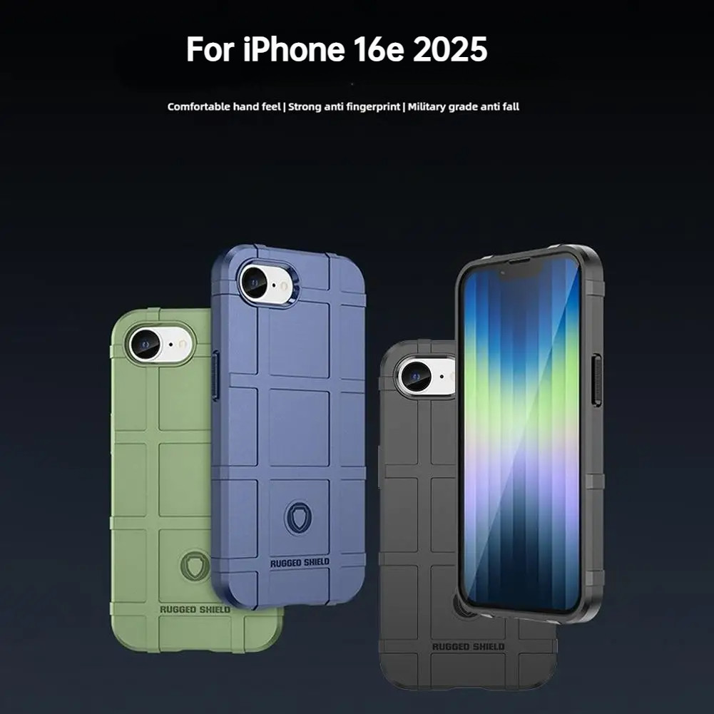 เคสโทรศัพท์สําหรับ iPhone 16e เกราะที่ทนทานกันกระแทกเคสโทรศัพท์ Soft TPU Slim Full Back Case สําหรับ