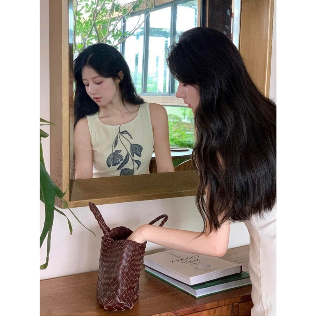 MOCACA💗เดรสผู้หญิ 💗พริ้ว เรียบหรู ดูดีดูแพง ชุดไปคาเฟ่ เดรสแฟชั่น🎀ชุดเดรสยาว เดรสคอกลม เดรสแขนกุด - รูปที่ 2