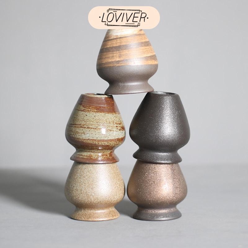 LOVIVER ที่ใส่ปัดมัทฉะแบบดั้งเดิมชามมัทฉะร้านน้ําชาพิธีชงชาสําหรับมืออาชีพ