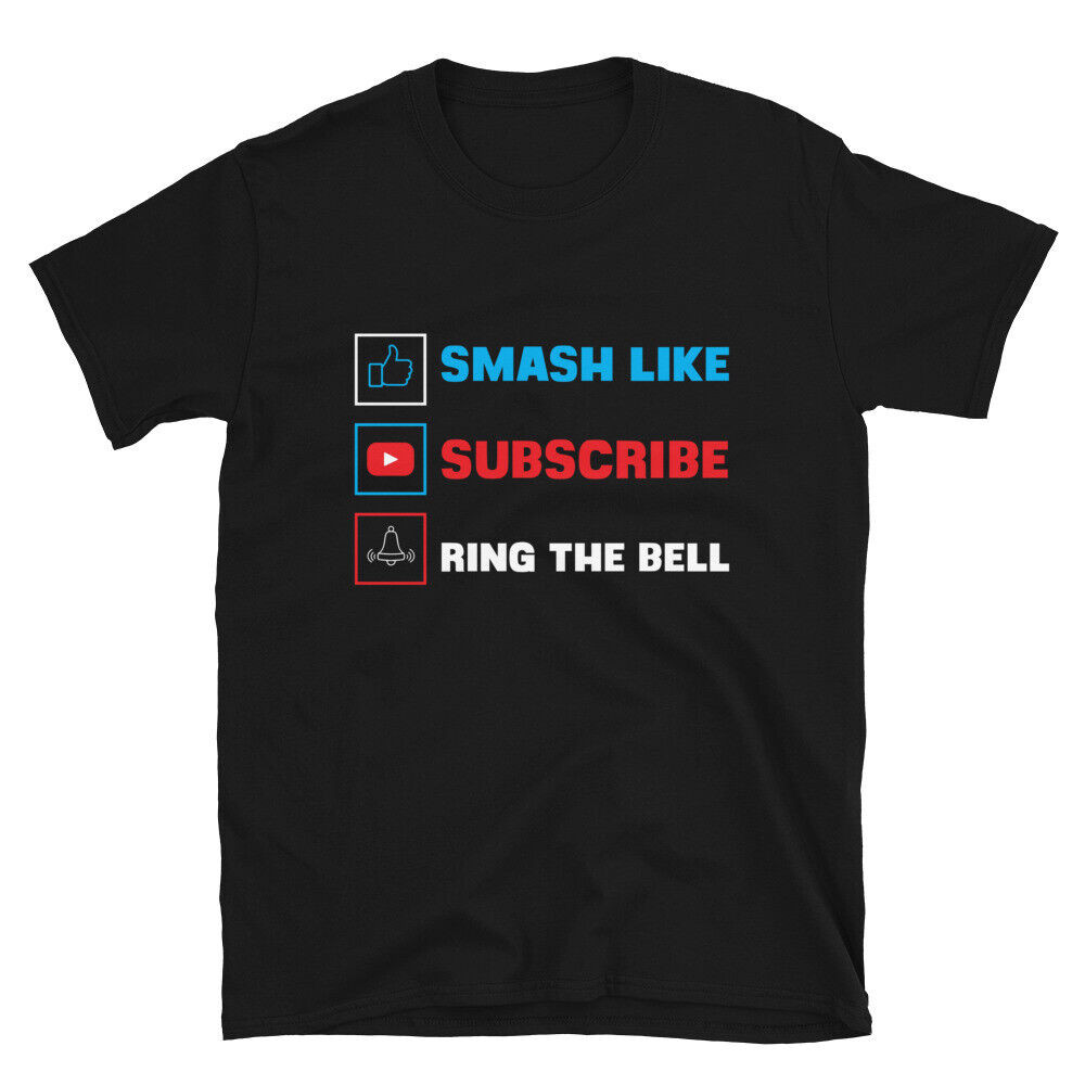 Subscribe Ring The Bell Social Media Vlogger เสื้อยืด Unisex