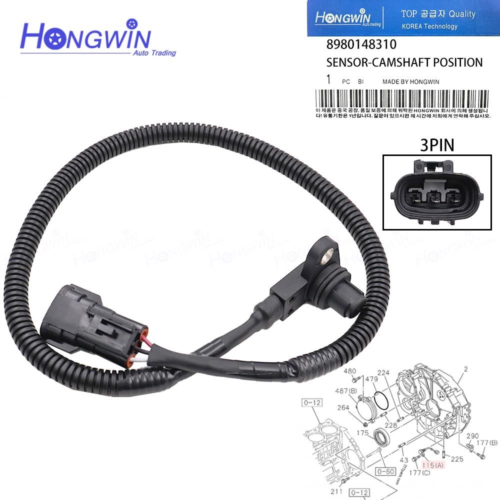 8980148310 เซ็นเซอร์เพลาลูกเบี้ยวสําหรับ Isuzu 4HK1 6HK1 Hitachi ZW220 ZX200-3 ZX170W-3 ZX170W-3-AMS