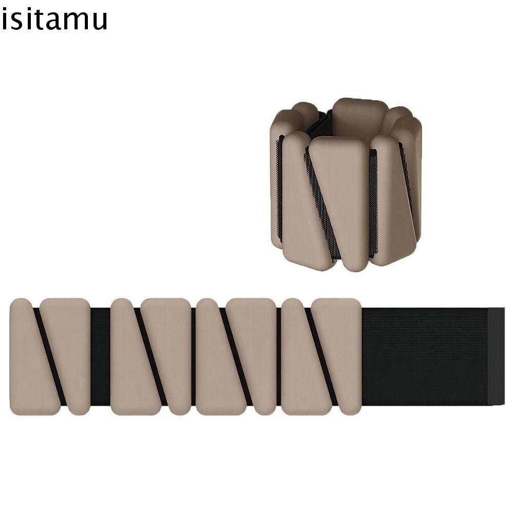 Isitaft สายรัดข้อมือแบบถ่วงน้ําหนัก, สร้อยข้อมือน้ําหนักข้อมือแบบปรับได้กันเหงื่อ, ซิลิโคนอ่อนนุ่มโยคะสากลอุปกรณ์ออกกําลังกายแบกน้ําหนักพิลาทิส