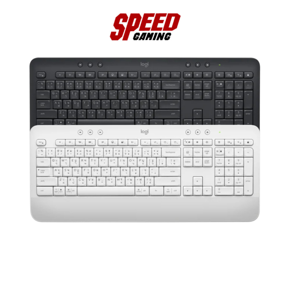 LOGITECH Signature K650 Bluetooth (Black/White) WirelessKeyboard (คีย์บอร์ดไร้สาย) By Speed Gaming