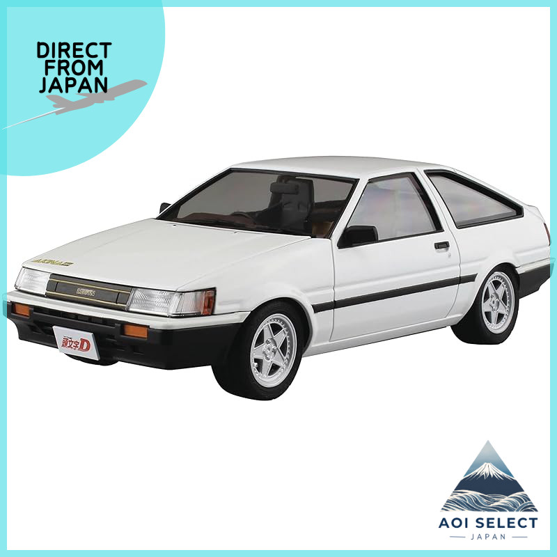 Aoshima Bunka Kyozaisya Initial D No.10 Takahashi Ryosuke AE85 Levin 1/24 Scale Plastic Model