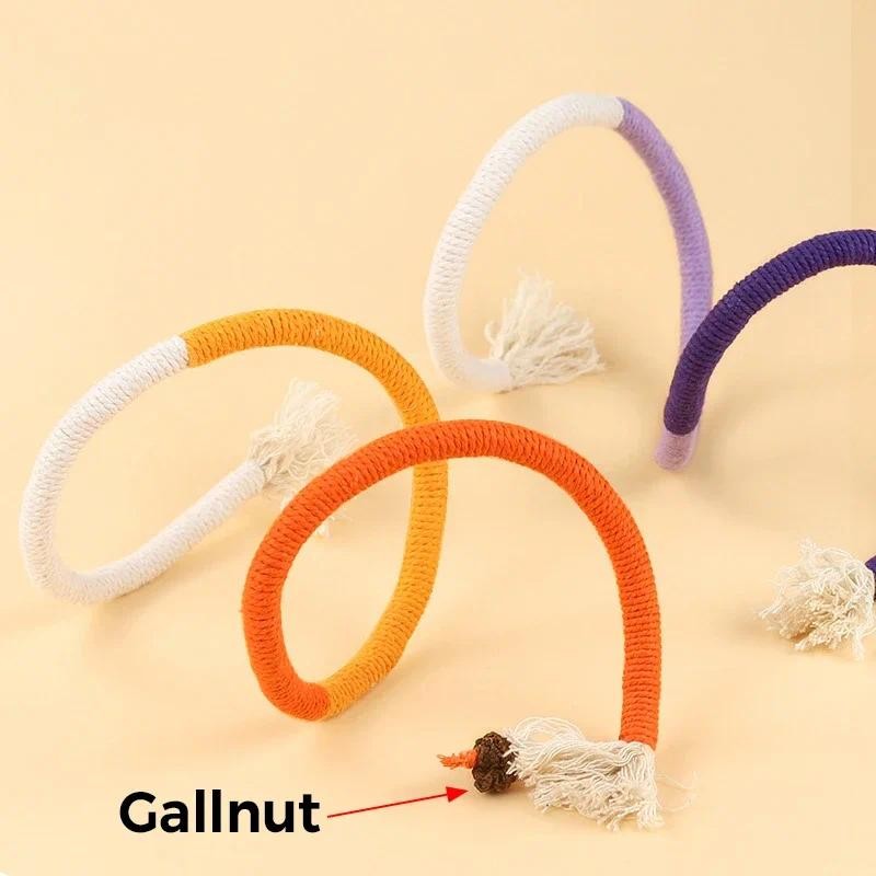 1pc Cat Scratcher เชือกของเล่นเชือกฝ้ายกัดของเล่น Chewing Paw Claw เฟอร์นิเจอร์ Protector Scratching ของเล่นแมวปริศนา - รูปที่ 4