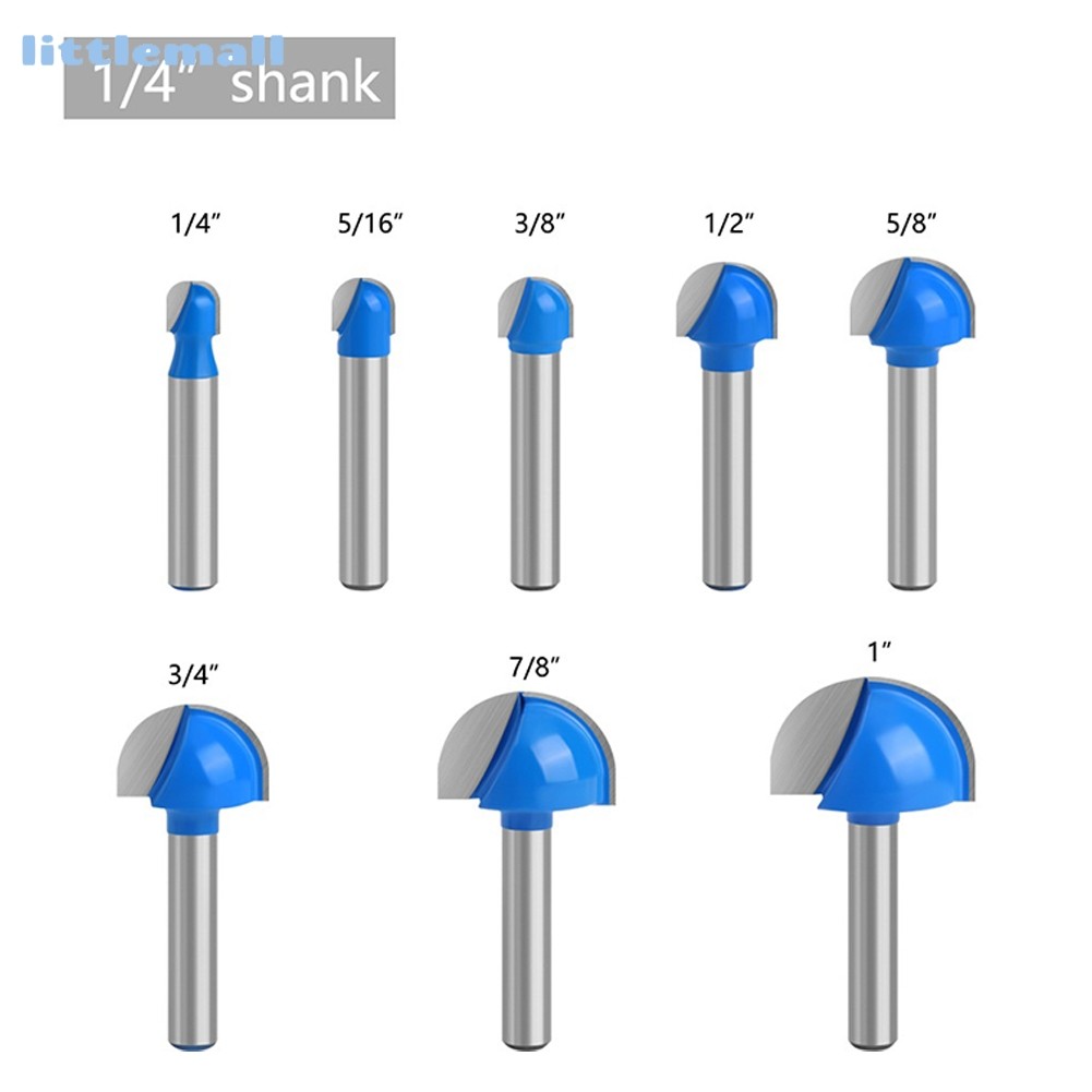 Llma_ดอกสว่านเราเตอร์ก้นกลมคุณภาพสูงสุด 6.35 มม. แกนก้านกล่องเครื่องตัดกัดงานไม้