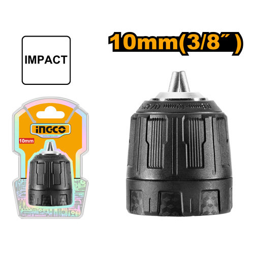 INGCO  หัวจับดอกสว่านกระแทกไร้สาย ขนาด 10 มม. (3/8") รุ่น KCL1018 (Keyless chuck FOR impact drill