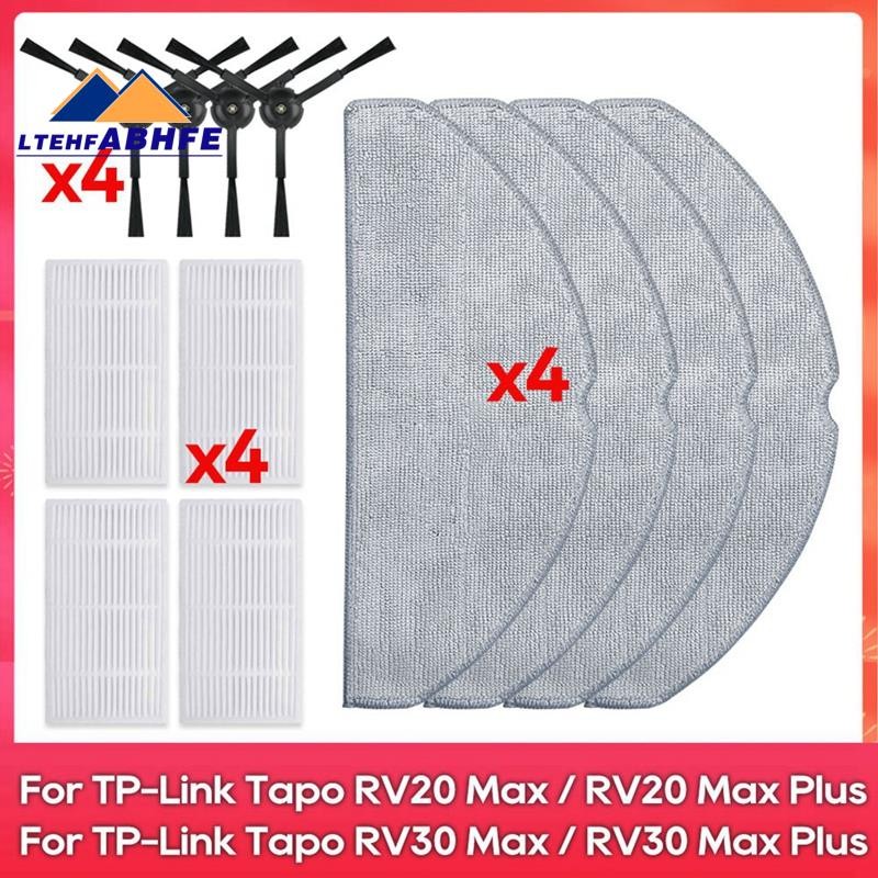สําหรับ -Link RV30 Max, RV30 , RV20 Max, RV20 อะไหล่กรองแปรงด้านข้าง Mop อุปกรณ์เสริม