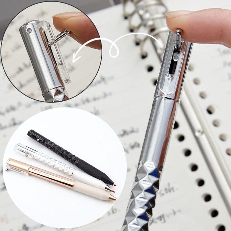 Creative Geometric Deformation Pen Press Decompression Gel Pen เครื่องเขียนนักเรียน WJ748