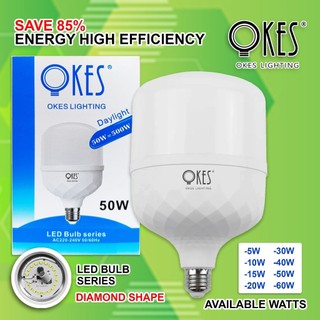 OKES 85% Energy Saving T Series Diamond 7000K LED Bulb White Daylight Bulb High Brightness Kitchen