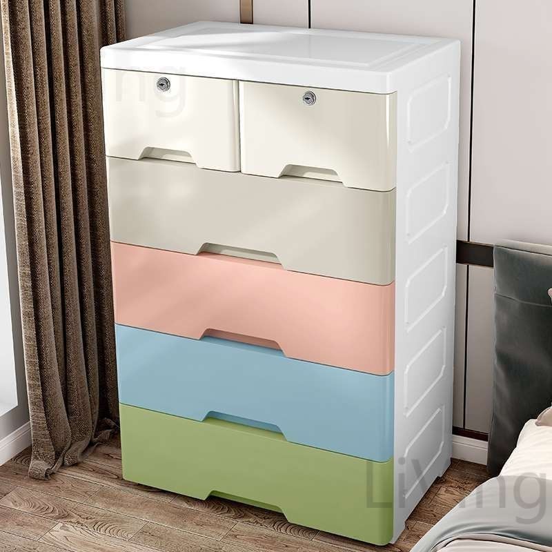 Living ลิ้นชักใส่เสื้อผ้า 3-7ชั้น ตู้เสื้อผ้า มีล้อ เป็นมิตรกับสิ่แวดล้อม