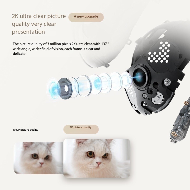 [ใน คลังสินค้า] EBO Air2 is a full-house mobile walking robot that monitors household electronics, cameras for bosses, boyfriends, girlfriends, pets, cats, wireless, plug-in remote control, companionship, and an intelligent camera head monitor