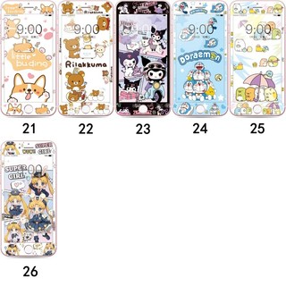 Hd Full Coverageกระจกนิรภัยป้องกันหน้าจอการ์ตูน4.7 5.5นิ้วสําหรับIphone 5 5s 4 4s se 6 6s 7 8 plus se2 se3