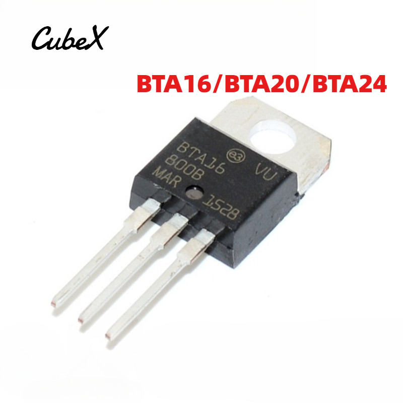 5 ชิ้น Original BTA16/BTA20/BTA24 Series Triac BTA16/20/24-600B 600C 800B 600V/800V High-Power Thristor TO-220