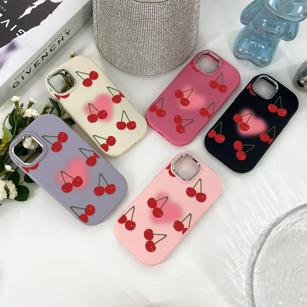 ส่งจากไทย เคสไอโฟน12 ลายเชอร์รี่ หัวใจชมพู ใช้ได้กับIPhone11 12 13 14 15 16 Pro MAX PLUS X XS XR 7 8 plus กันน้ำกันฝุ่น ราคา ถูกที่สุด ดีลบีเคเค แกลเลอรีภาพที่ 9