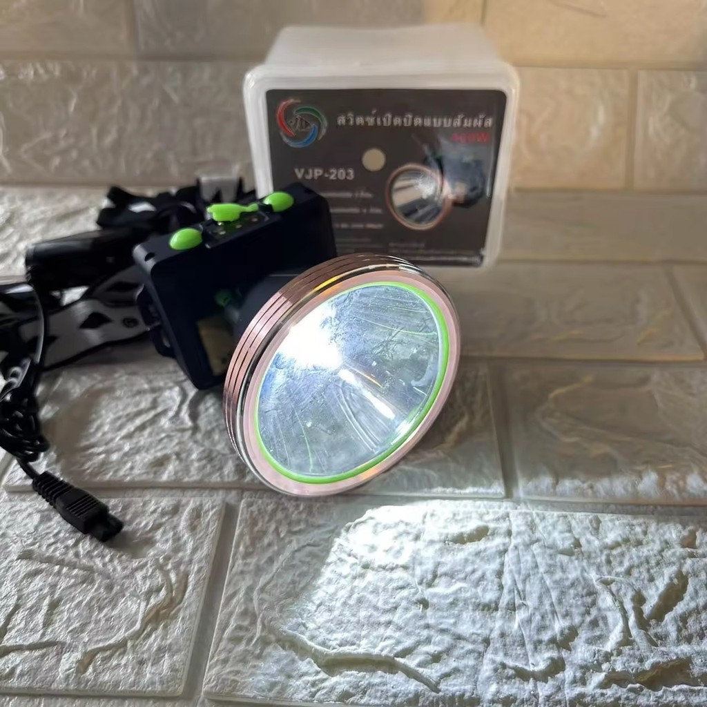 VJP-203 ไฟฉายคาดหัว  แบตเตอรี่เยอะ 5200mAh ใช้งานได้ยาวนาน ปรับไฟได้ 3 โหมด