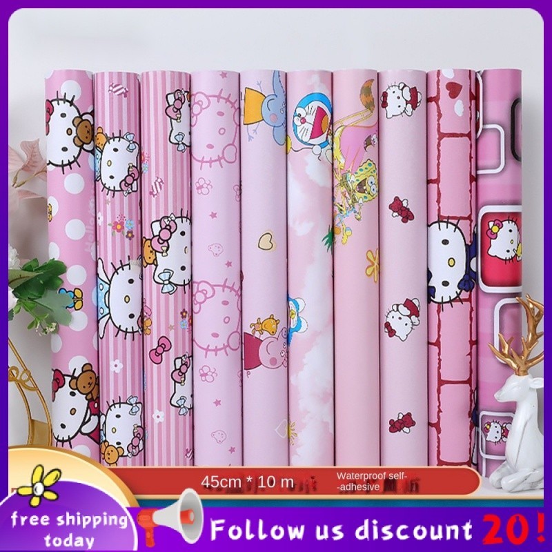 Se7ven✨Wallpaper wallpaper wholesale student dormitory rental room self-adhesive children girls bedr