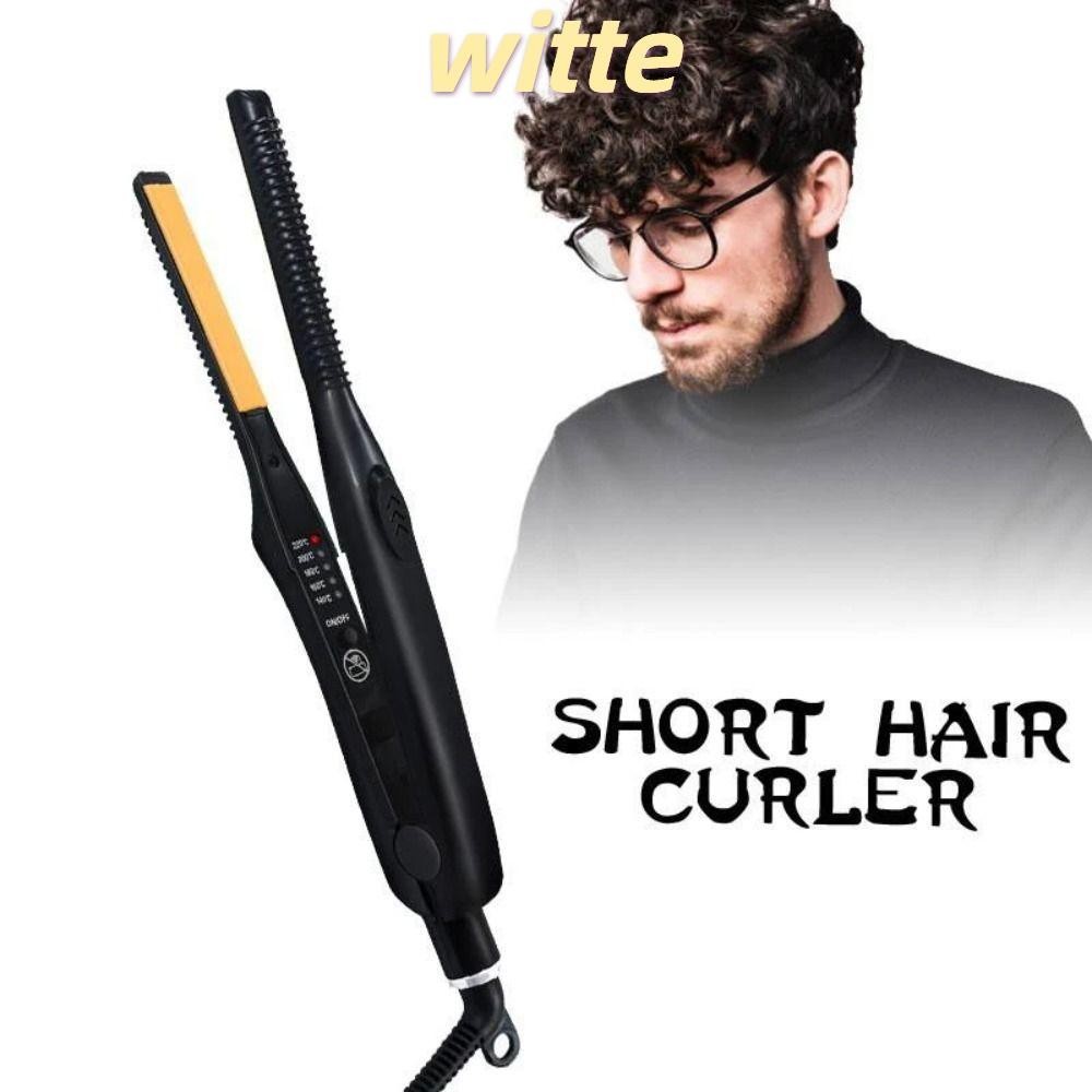 Witte 2 in 1 เครื่องหนีบผมไฟฟ้า ขนาดเล็ก แบบพกพา ไม่เจ็บผม สําหรับผู้หญิง และผู้ชาย