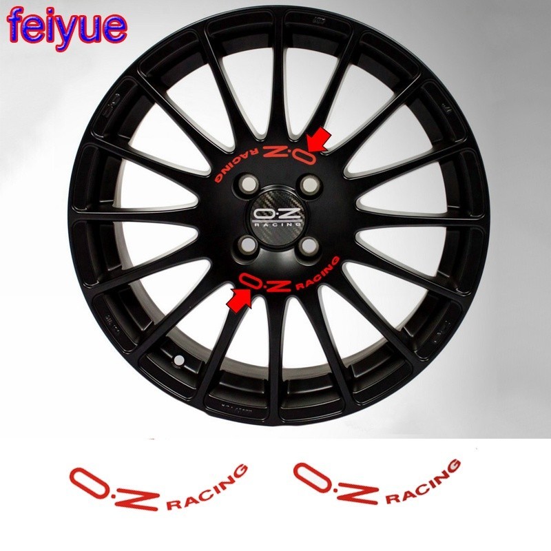 8 ชิ้น OZ Racing ล้อสติกเกอร์สําหรับ OZ Rally Racing ล้อ Spoke สติกเกอร์อุปกรณ์เสริม