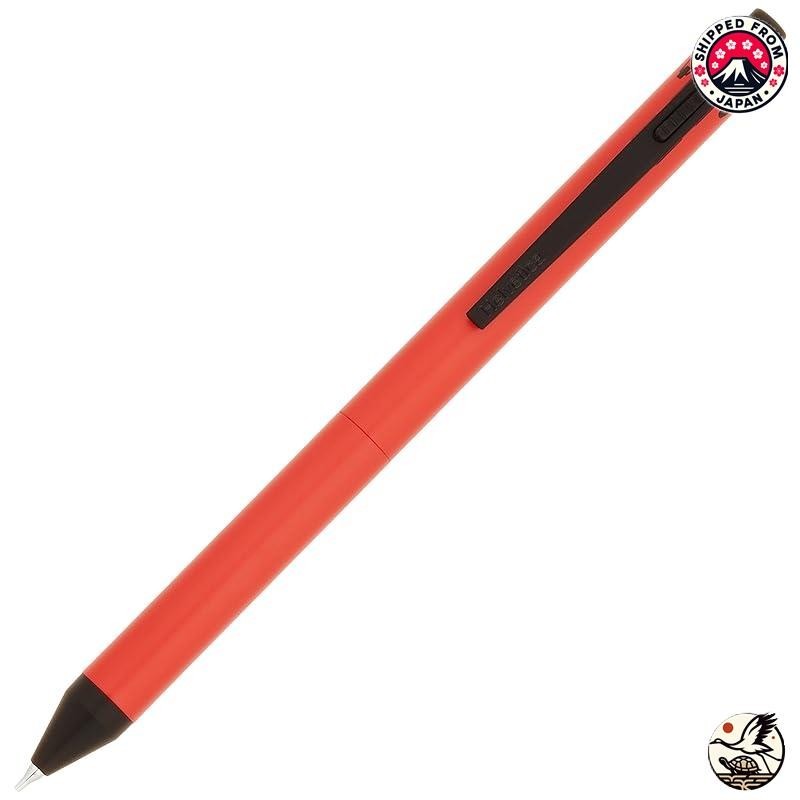 [888 จากญี่ปุ่น] Helvetica ปากกามัลติฟังก์ชั่น 4In1 (สีแดง)