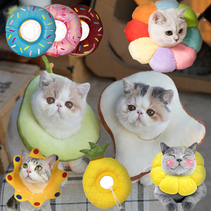 🐶พร้อมส่ง😻ปลอกคอกันเลีย ปลอกคอสัตว์เลี้ยง คอลล่ากันเลีย  คอลล่าแมว คอลล่าสุนัข🎊รอบคอ ป้องกันการเลียแผลนุ่มนิ่มใส่สบาย