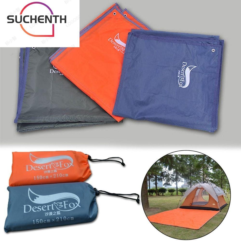 Suchenth เสื่อเต็นท์ กันน้ํา 2 สี ผ้าใบปูพื้น ปิกนิก เสื่อปิกนิก รอยเท้า ผ้าใบชายหาด