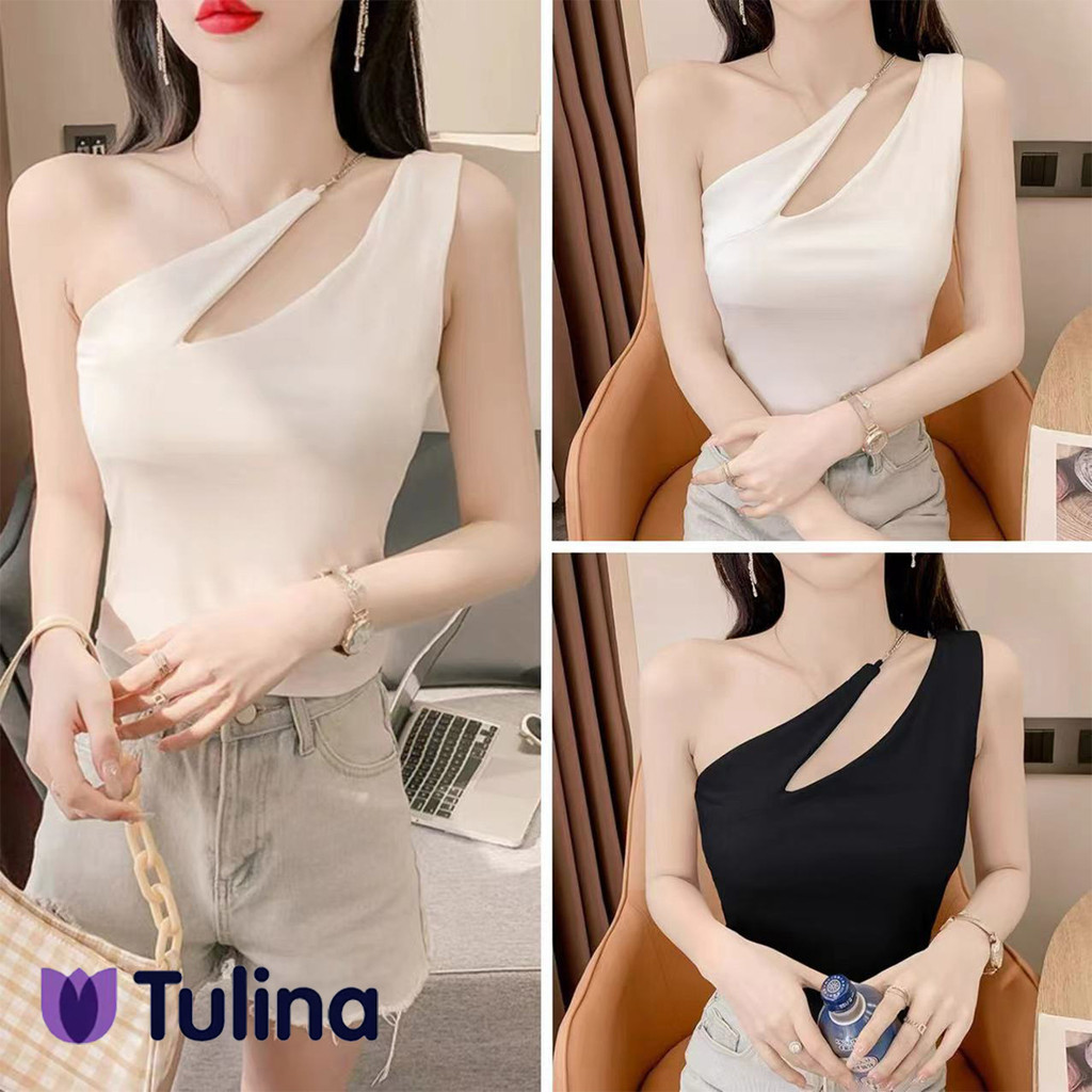 ชุดเสื้อผ้าผู้หญิงฤดูร้อน  สไตล์ใหม่ สำหรับสาวโซนิกส์ ชุดเสื้อกล้ามสีขาว