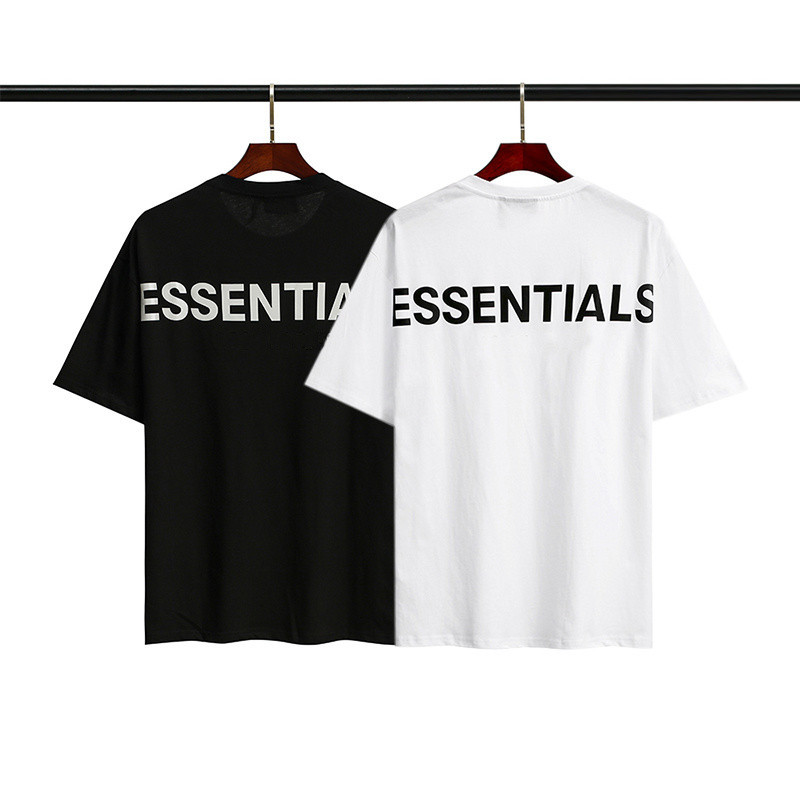 ถนนแฟชั่นผู้ชายและผู้หญิงผ้าฝ้ายเสื้อยืดกลับจดหมายแขนสั้นเสื้อลําลอง